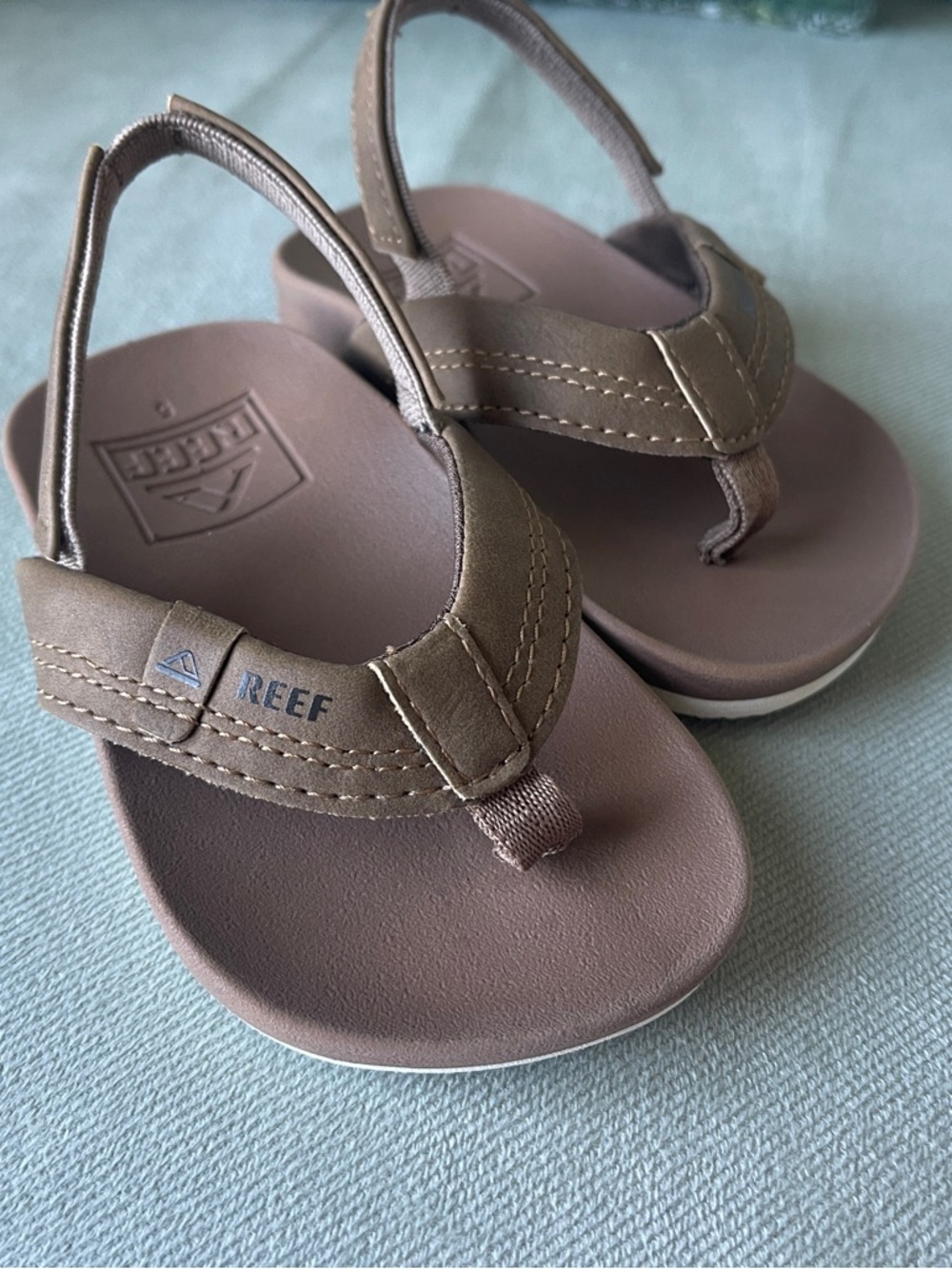 Reef Kids Brown Backstrap Toddler Sandals